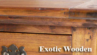 Exotic wooden furniture